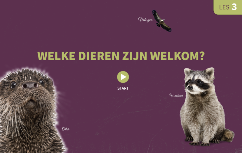 Lesmateriaal: welke dieren zijn welkom?